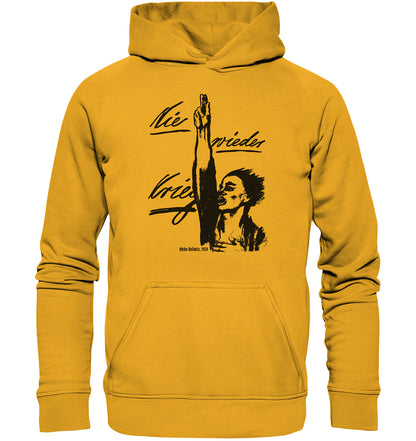 PREMIUM HOODIE UNISEX • NIE WIEDER KRIEG - KÄTHE KOLLWITZ