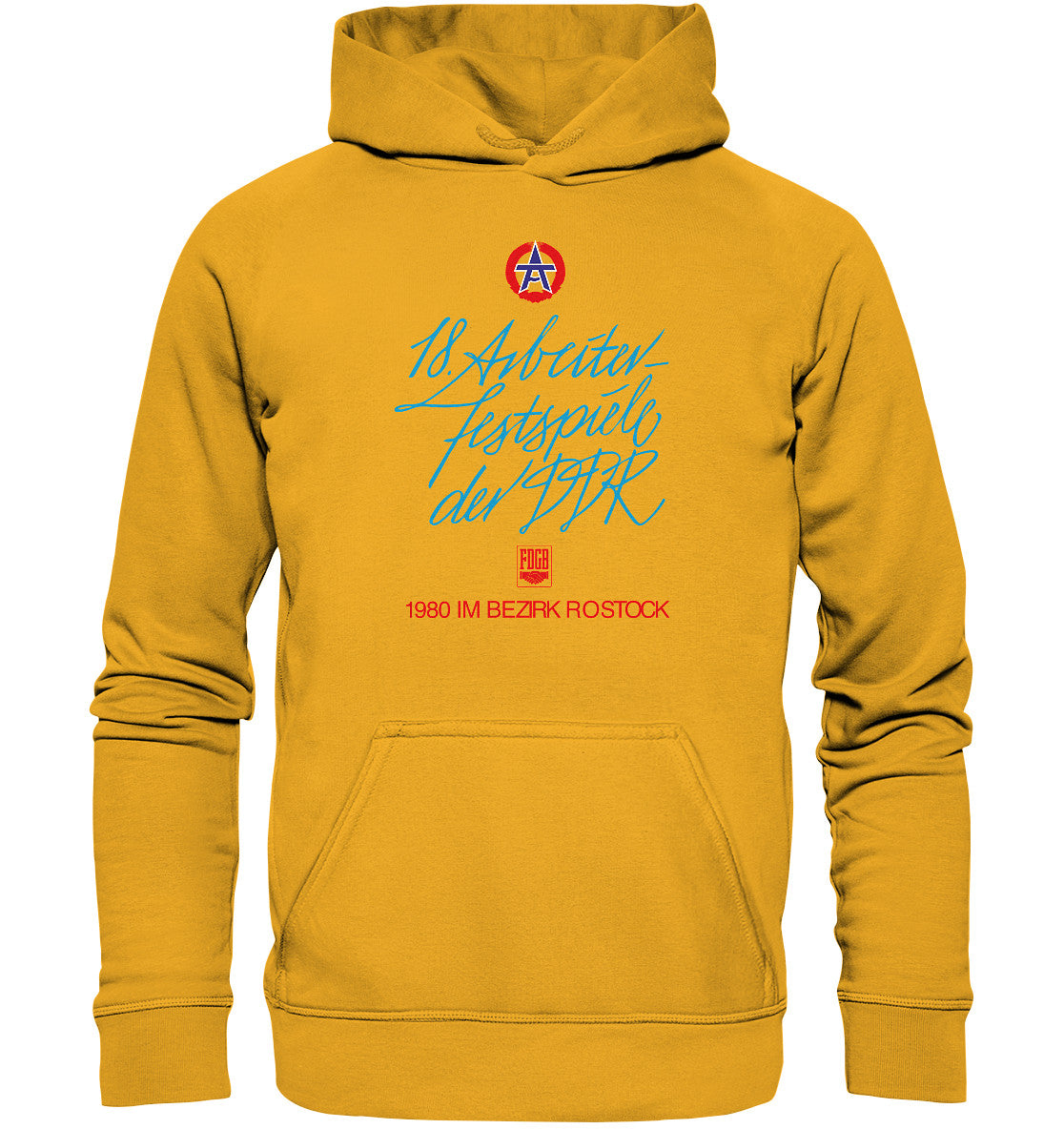 PREMIUM HOODIE UNISEX • ARBEITERFESTSPIELE DER DDR ROSTOCK 1980