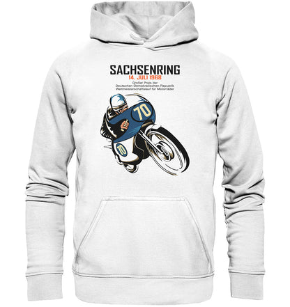 PREMIUM HOODIE UNISEX • SACHSENRING 1968 - GROSSER PREIS DER DDR