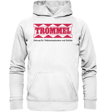 PREMIUM HOODIE UNISEX • PIONIERZEITUNG TROMMEL