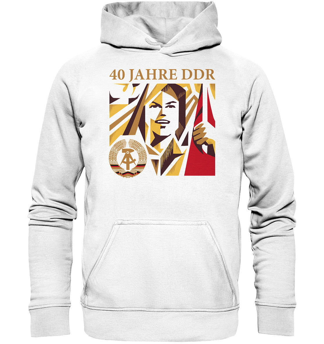 PREMIUM HOODIE UNISEX • 40 JAHRE DDR - BRIEFMARKE - Basic Unisex Hoodie