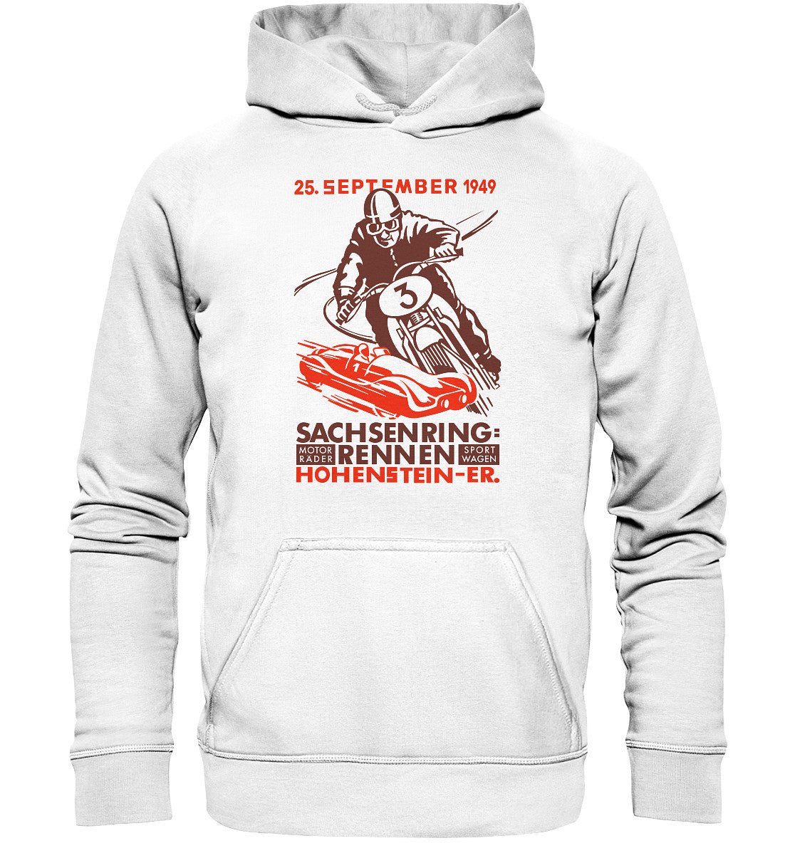 PREMIUM HOODIE UNISEX • SACHSENRING-RENNEN 1949