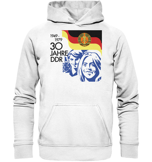 PREMIUM HOODIE UNISEX • 30 JAHRE DDR - BRIEFMARKE