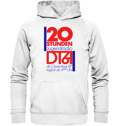 PREMIUM HOODIE UNISEX • 20 STUNDEN JUGENDRADIO DT64