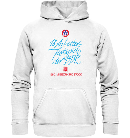 PREMIUM HOODIE UNISEX • ARBEITERFESTSPIELE DER DDR ROSTOCK 1980