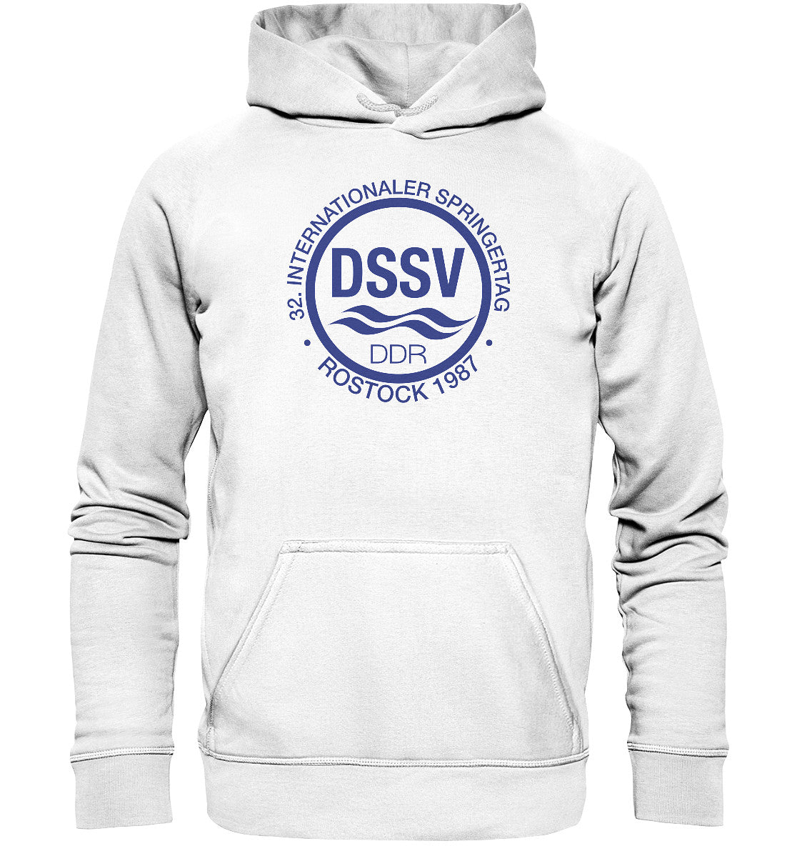 PREMIUM HOODIE UNISEX • INTERNATIONALER SPRINGERTAG - ROSTOCK 1987 - hell