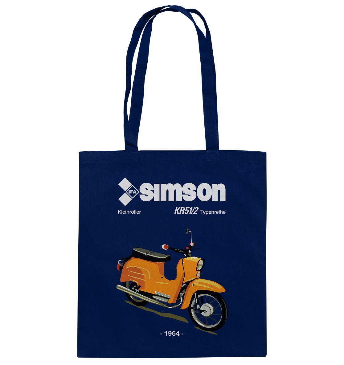 BAUMWOLLTASCHE • SIMSON SCHWALBE KR51-2 (ORIGINALPROSPEKT 1964)