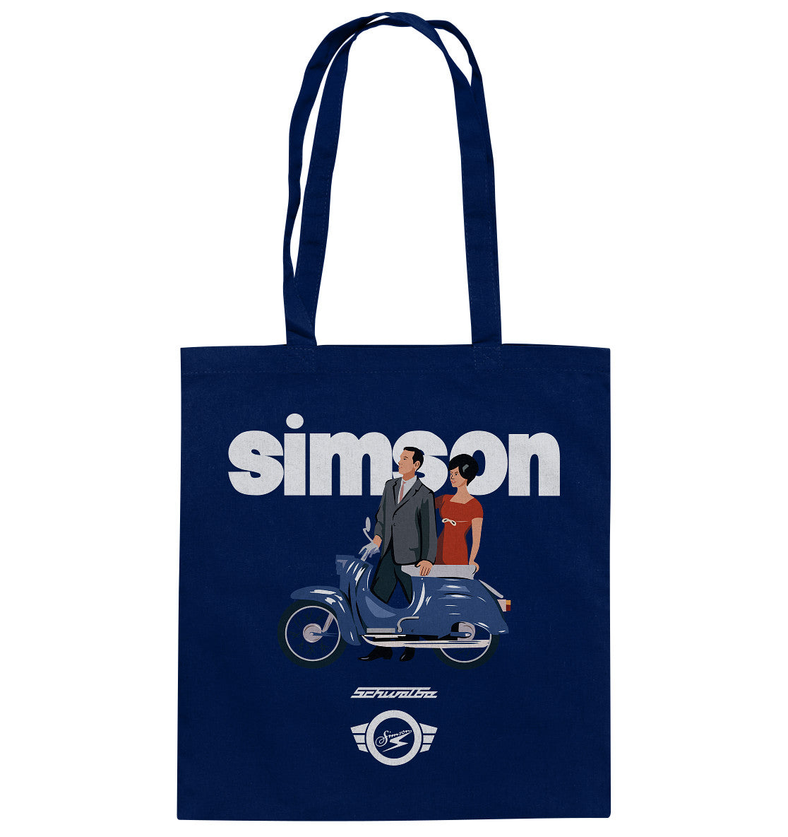 BAUMWOLLTASCHE • SIMSON SCHWALBE - ORIGINAL WERBUNG 1964