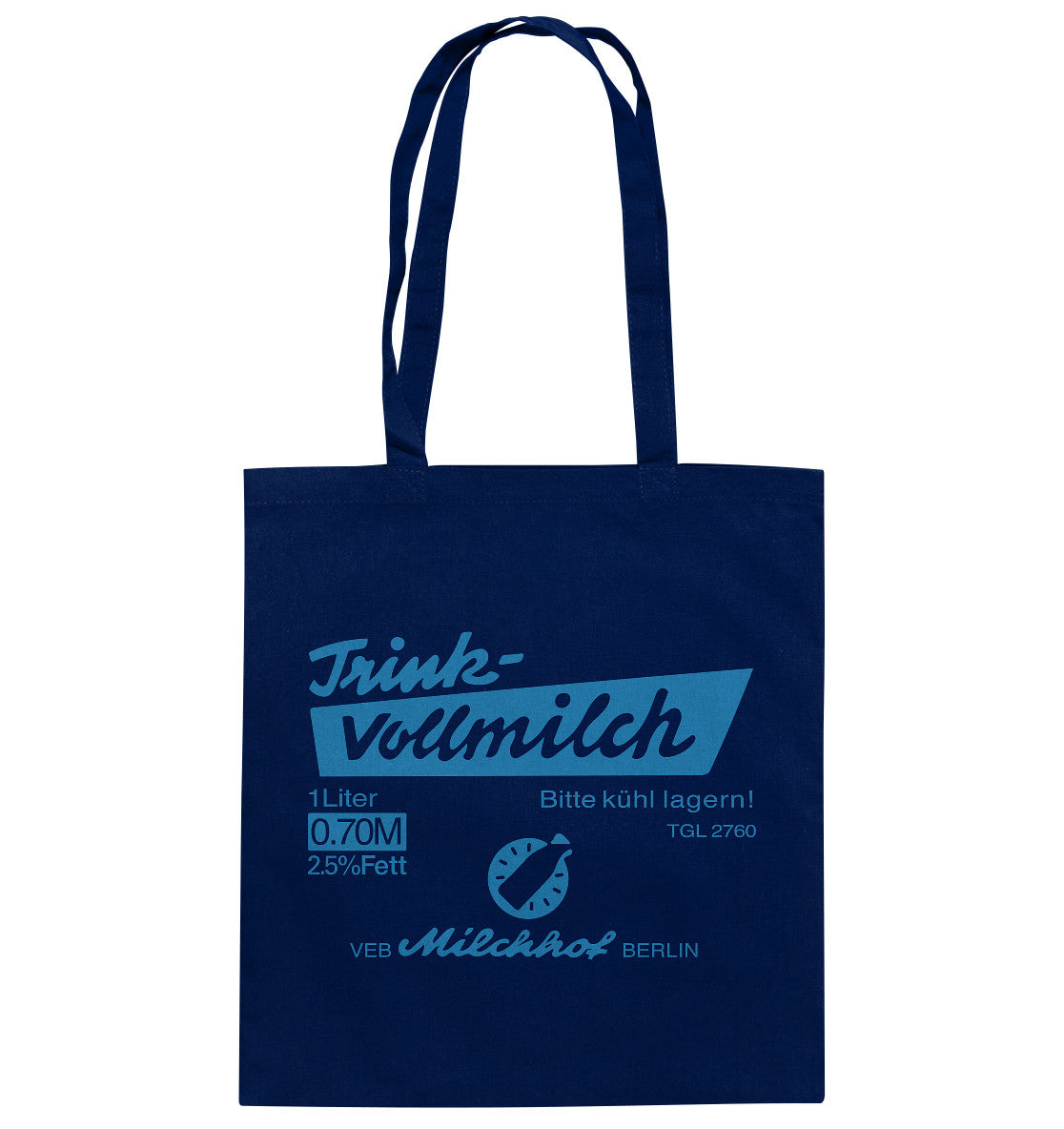 BAUMWOLLTASCHE • TRINK-VOLLMILCH - hell