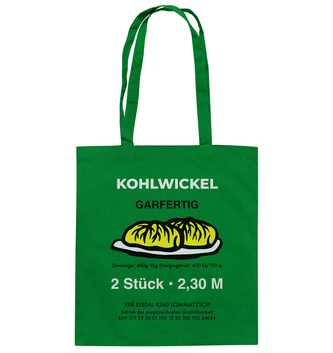 BAUMWOLLTASCHE • ELBTAL KOHLWICKEL - Baumwolltasche