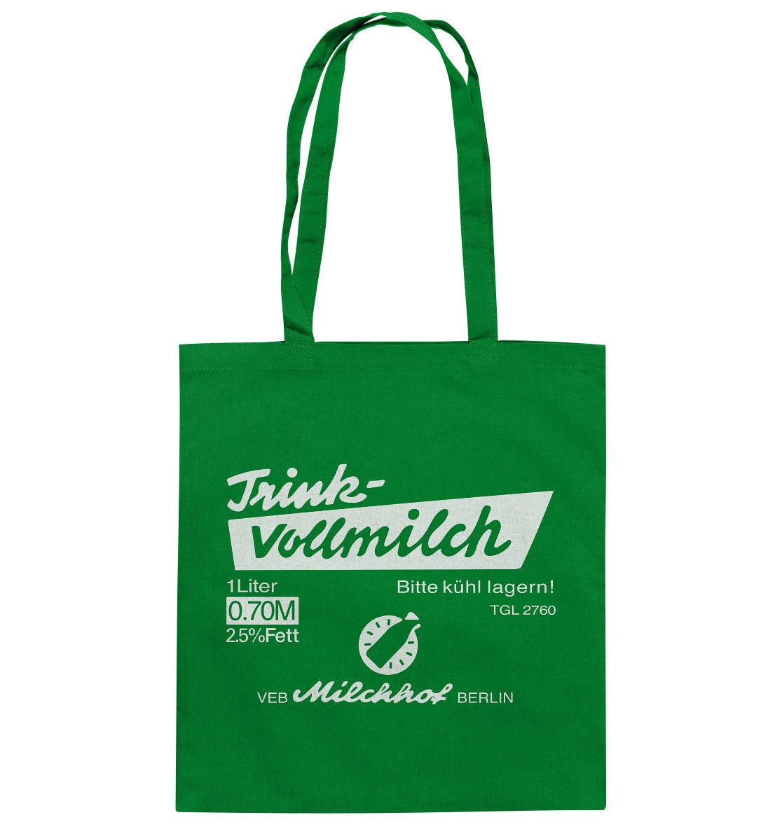 BAUMWOLLTASCHE • TRINK-VOLLMILCH - dunkel