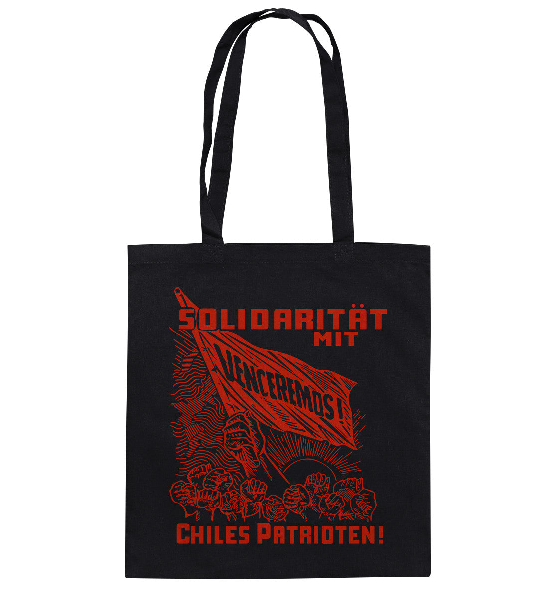 BAUMWOLLTASCHE • VENCEREMOS SOLIDARITÄT MIT CHILES PATRIOTEN