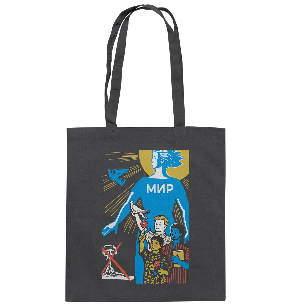 BAUMWOLLTASCHE • MIR - FRIEDEN (ORIGINAL-PLAKAT)