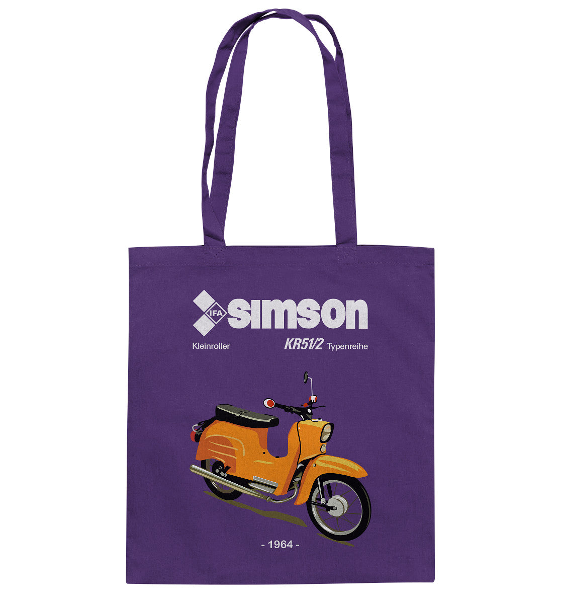 BAUMWOLLTASCHE • SIMSON SCHWALBE KR51-2 (ORIGINALPROSPEKT 1964)