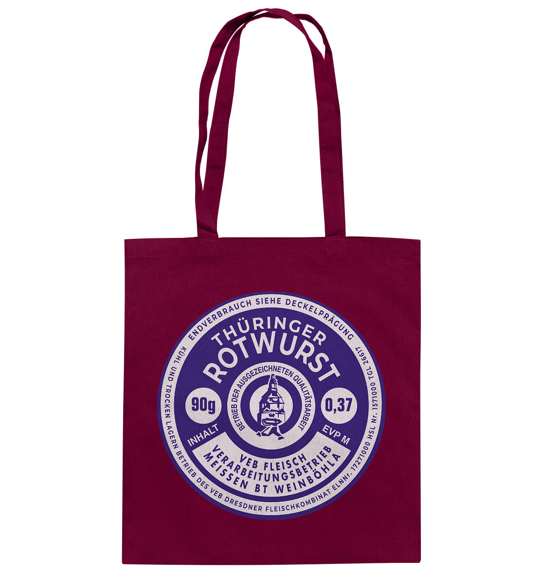 BAUMWOLLTASCHE • THÜRINGER ROTWURST