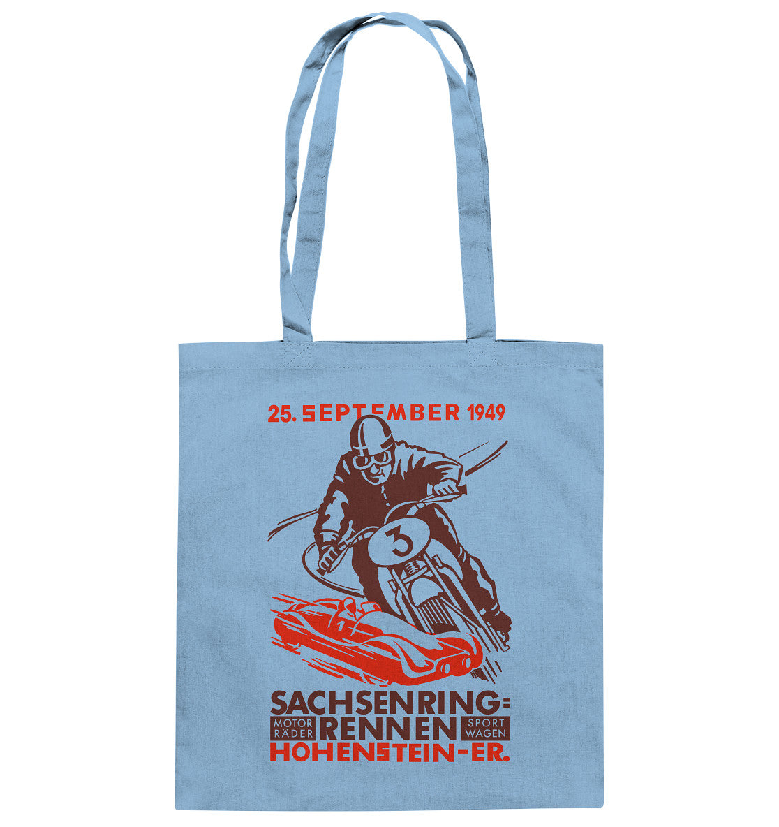 BAUMWOLLTASCHE • SACHSENRING-RENNEN 1949 - hell