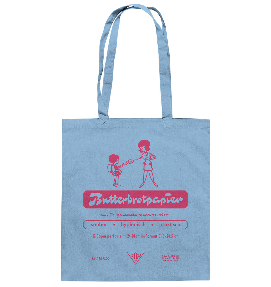 BAUMWOLLTASCHE •  DDR-BUTTERBROTPAPIER