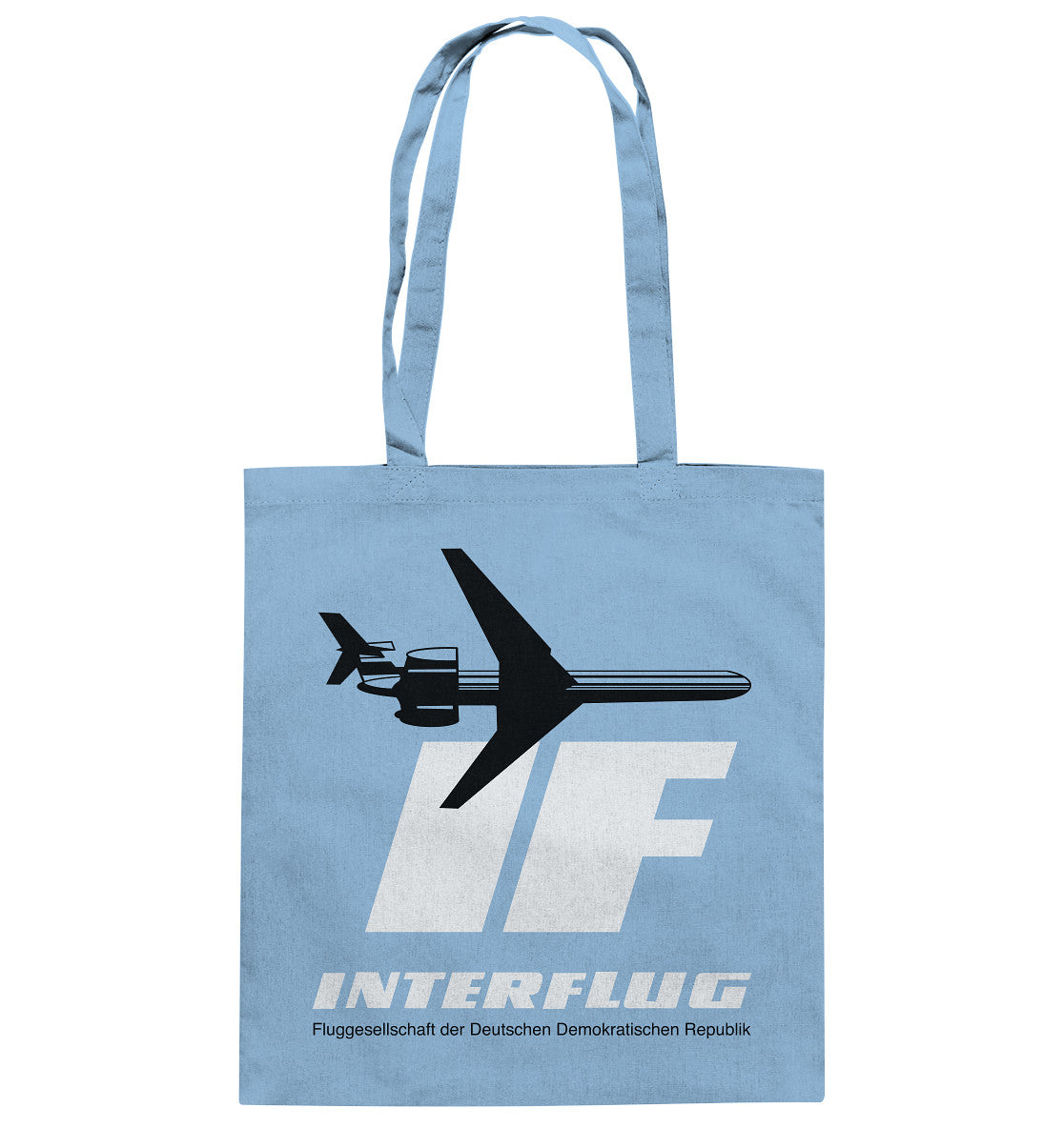 BAUMWOLLTASCHE • IF - INTERFLUG DDR - ORIGINAL WERBUNG