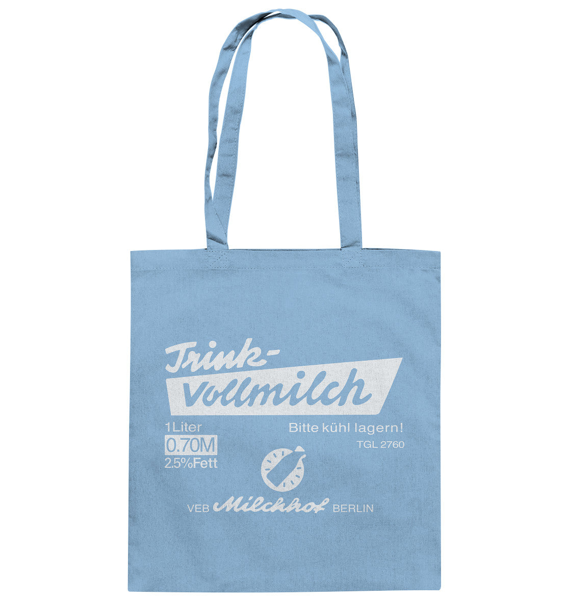 BAUMWOLLTASCHE • TRINK-VOLLMILCH - dunkel