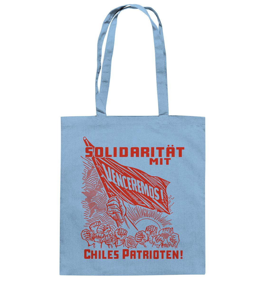 BAUMWOLLTASCHE • VENCEREMOS SOLIDARITÄT MIT CHILES PATRIOTEN