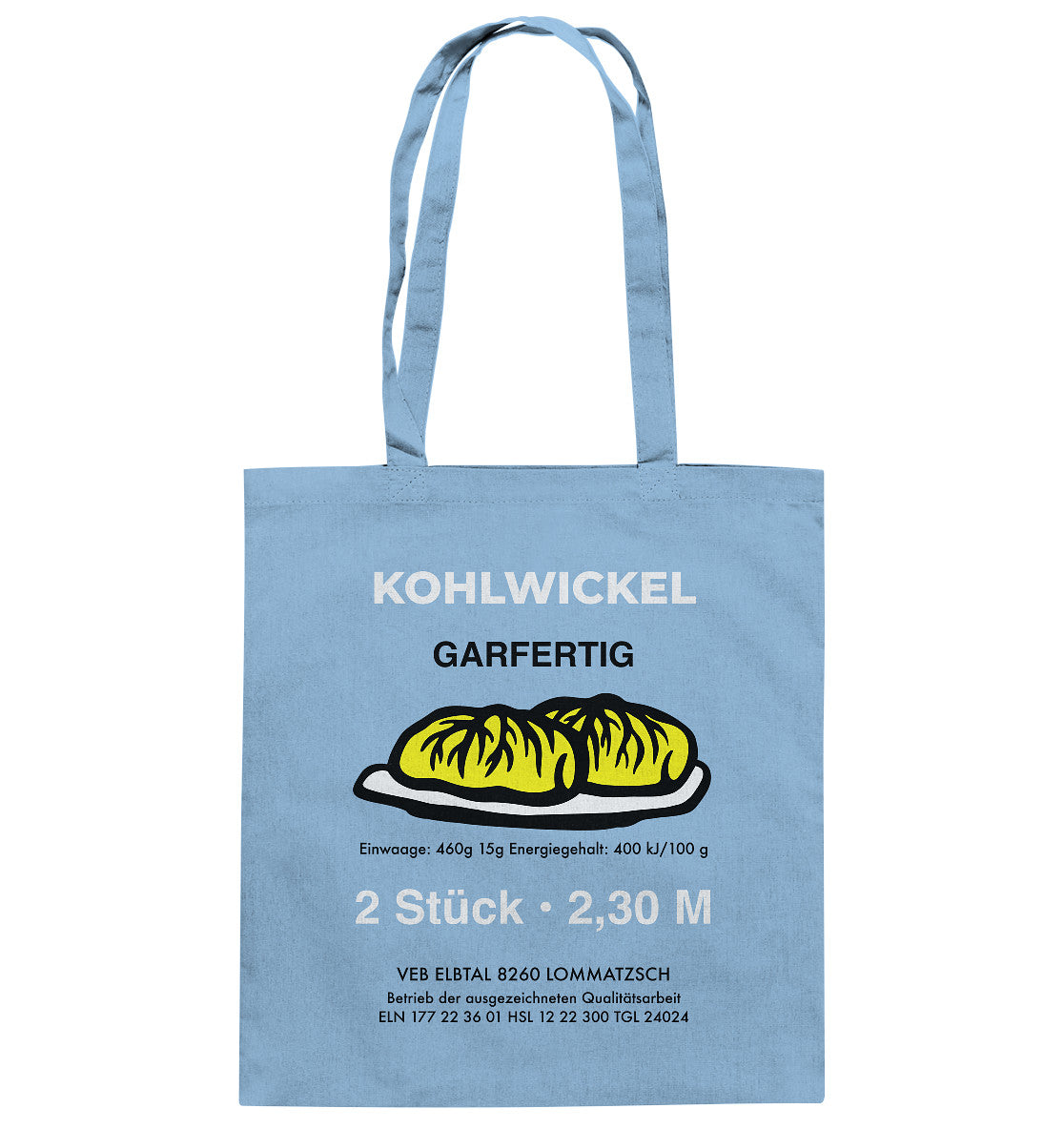 BAUMWOLLTASCHE • ELBTAL KOHLWICKEL - Baumwolltasche