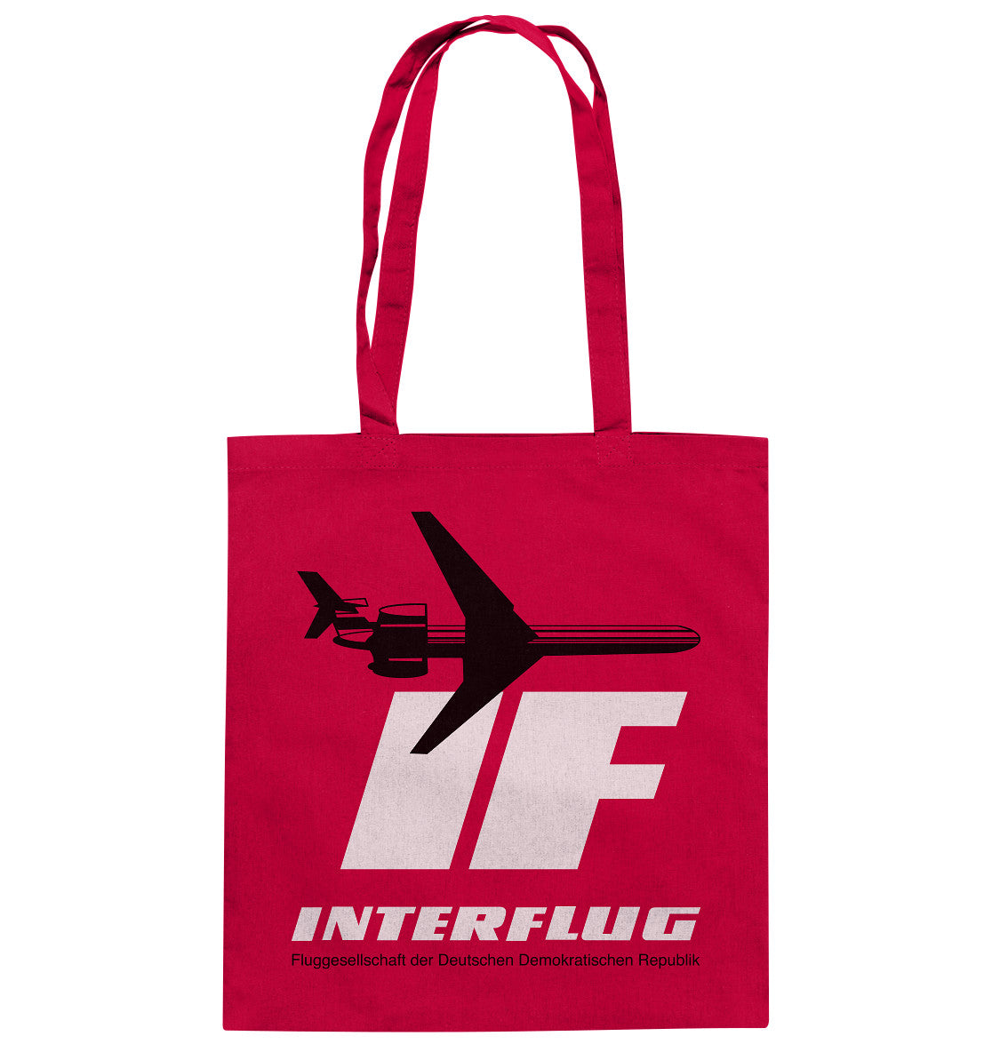 BAUMWOLLTASCHE • IF - INTERFLUG DDR - ORIGINAL WERBUNG