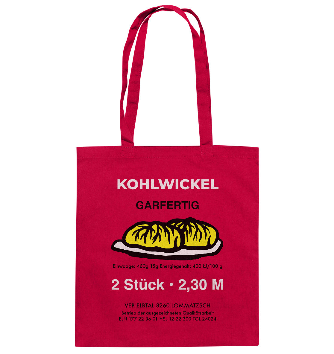 BAUMWOLLTASCHE • ELBTAL KOHLWICKEL - Baumwolltasche