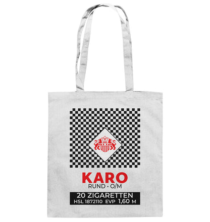 BAUMWOLLTASCHE • KARO ZIGARETTEN