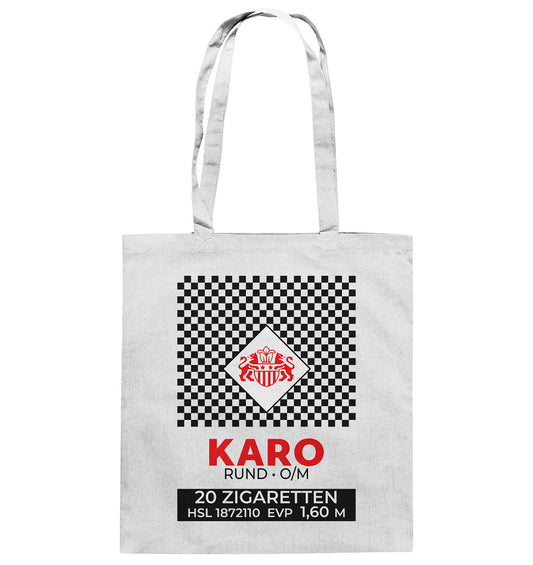 BAUMWOLLTASCHE • KARO ZIGARETTEN