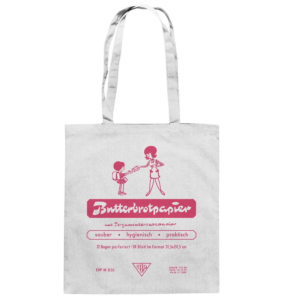 BAUMWOLLTASCHE •  DDR-BUTTERBROTPAPIER