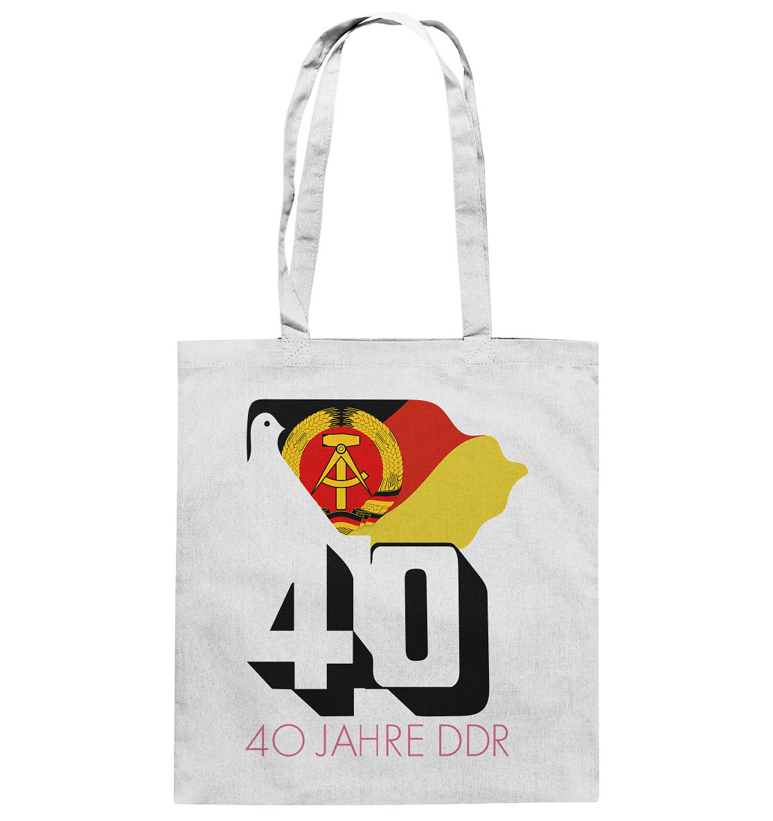 BAUMWOLLTASCHE • 40 JAHRE DDR - hell