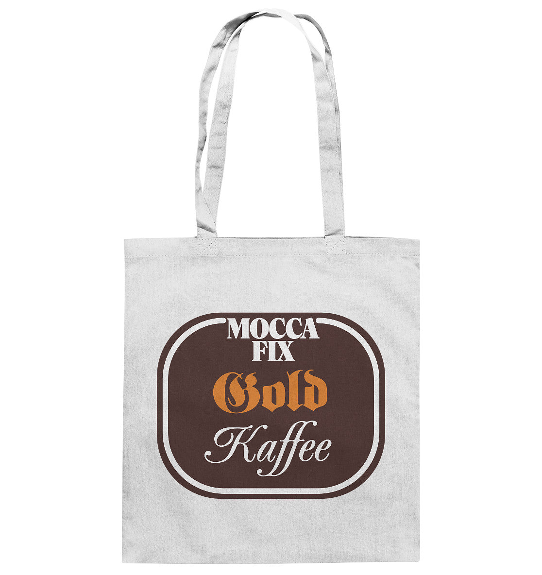 BAUMWOLLTASCHE •  MOCCA FIX GOLD KAFFEE