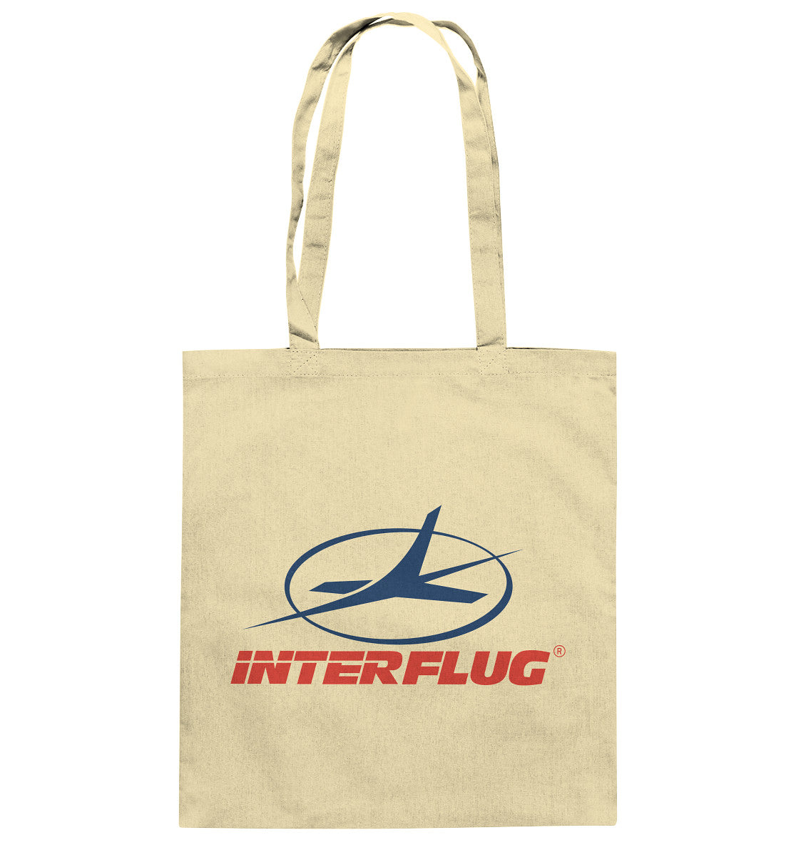 BAUMWOLLTASCHE • DDR INTERFLUG LOGO