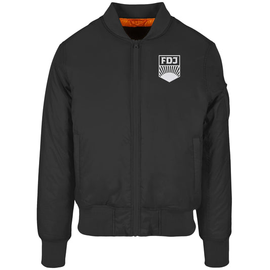 BOMBERJACKE BESTICKT • FDJ FREIE DEUTSCHE JUGEND weiß