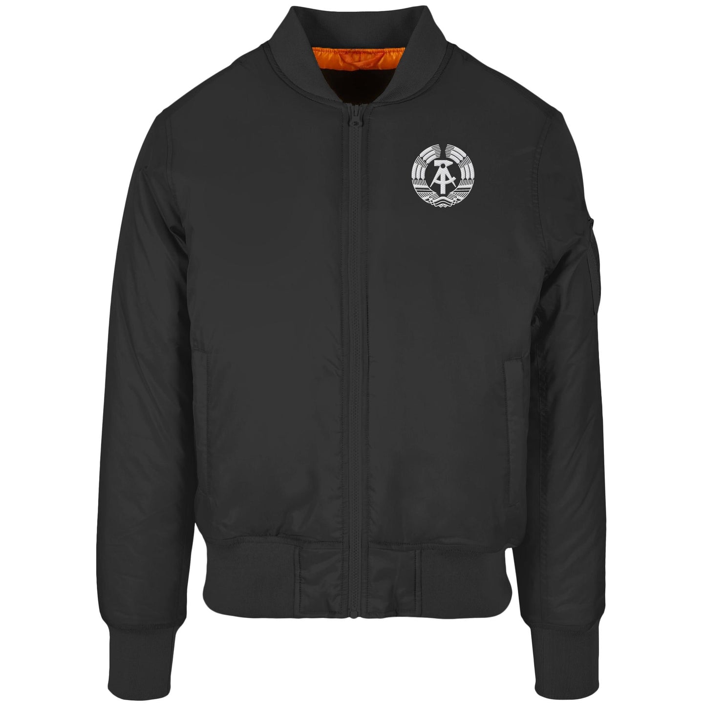 BOMBERJACKE BESTICKT • STAATSWAPPEN DDR MONOCHROM