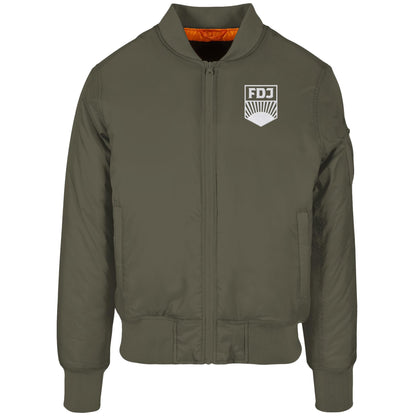 BOMBERJACKE BESTICKT • FDJ FREIE DEUTSCHE JUGEND weiß