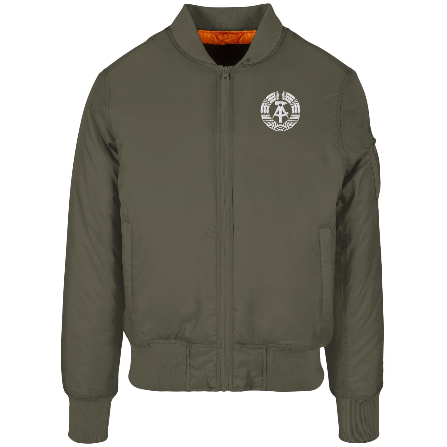 BOMBERJACKE BESTICKT • STAATSWAPPEN DDR MONOCHROM