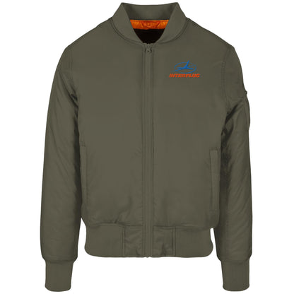 BOMBERJACKE BESTICKT • DDR INTERFLUG LOGO