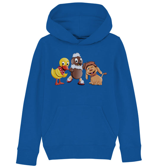 KINDER ORGANIC KAPUZENHOODIE • UNSER SANDMÄNNCHEN - PITTI, MOPPI & SCHNATTERINCHEN