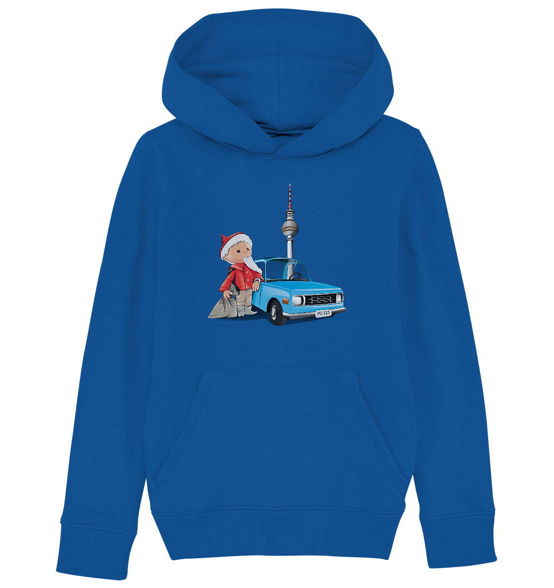 KINDER ORGANIC KAPUZENHOODIE • UNSER SANDMÄNNCHEN - MIT WARTBURG IN BERLIN (PU-325)