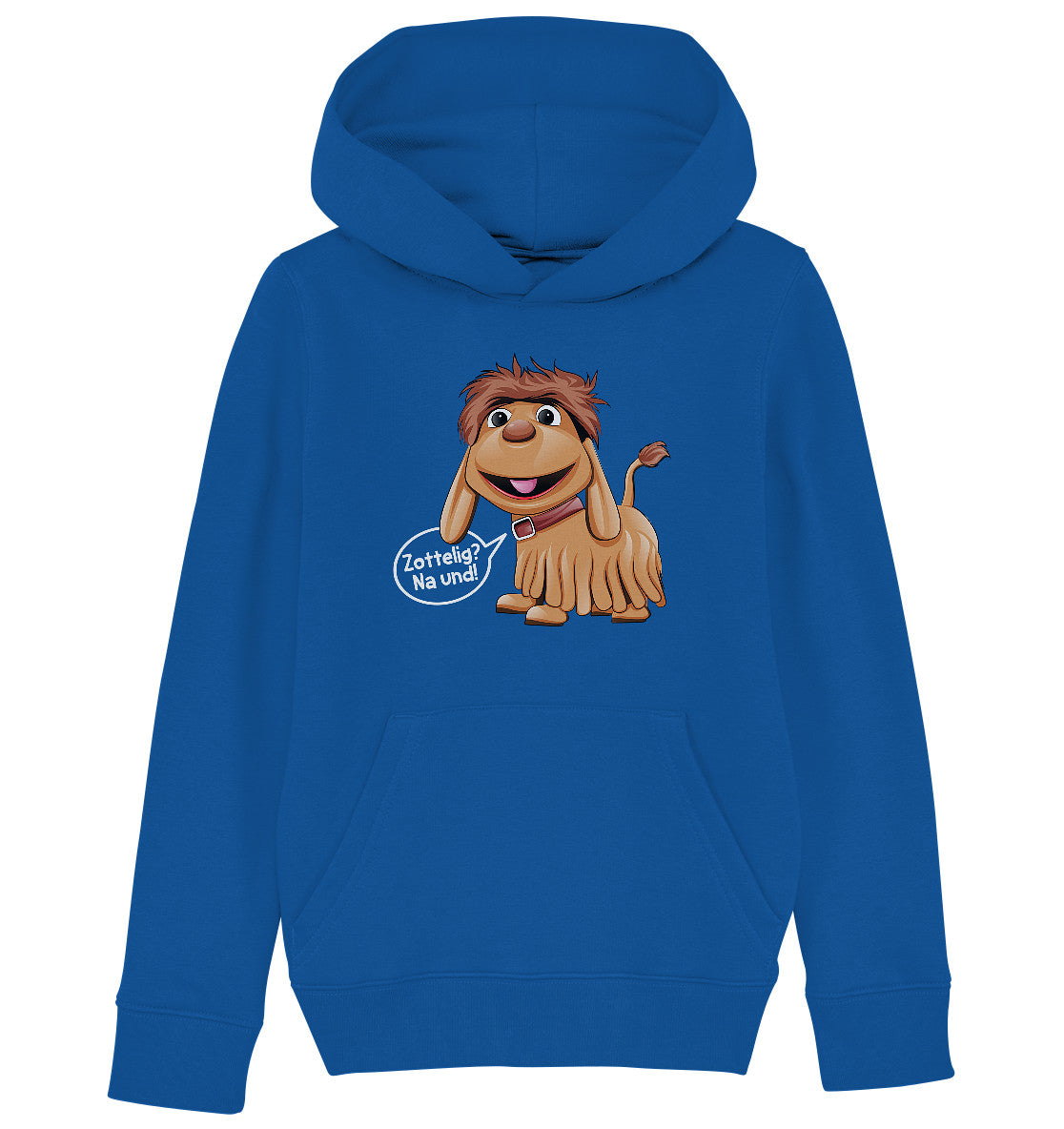 KINDER ORGANIC KAPUZENHOODIE • UNSER SANDMÄNNCHEN - MOPPI - ZOTTELIG? NA UND!