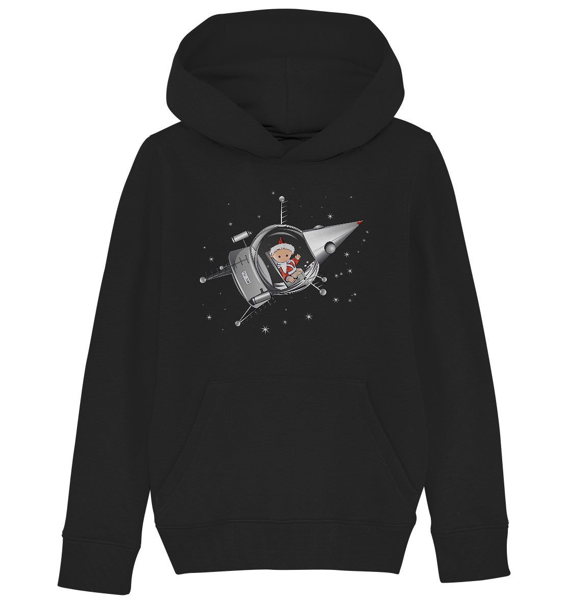 KINDER ORGANIC KAPUZENHOODIE • UNSER SANDMÄNNCHEN - IM KOSMOS (PU-358)