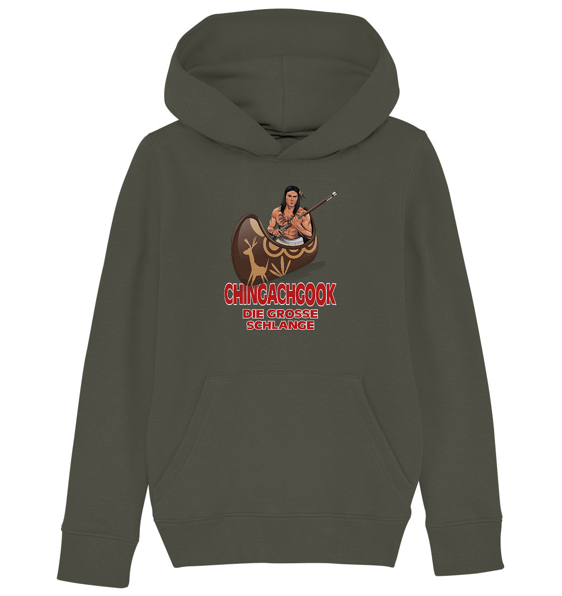 KINDER ORGANIC KAPUZENHOODIE • CHINGACHGOOK, DIE GROSSE SCHLANGE