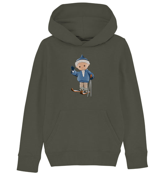 KINDER ORGANIC KAPUZENHOODIE • UNSER SANDMÄNNCHEN - AUF SKIERN (PU 422)