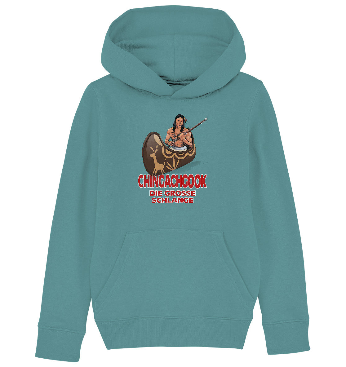 KINDER ORGANIC KAPUZENHOODIE • CHINGACHGOOK, DIE GROSSE SCHLANGE