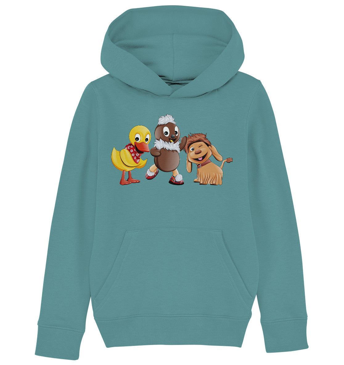 KINDER ORGANIC KAPUZENHOODIE • UNSER SANDMÄNNCHEN - PITTI, MOPPI & SCHNATTERINCHEN