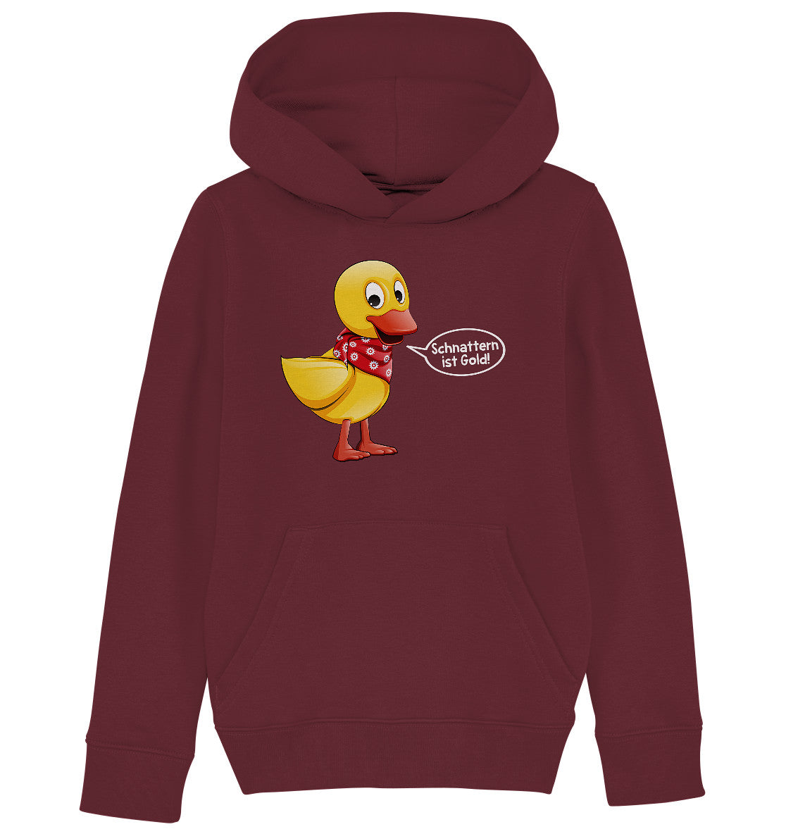 KINDER ORGANIC KAPUZENHOODIE • UNSER SANDMÄNNCHEN - SCHNATTERINCHEN - SCHNATTERN IST GOLD!