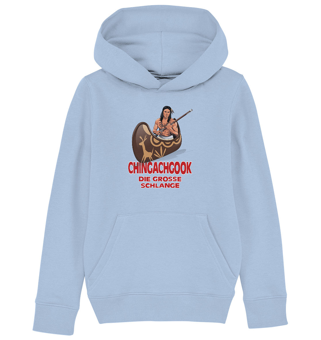 KINDER ORGANIC KAPUZENHOODIE • CHINGACHGOOK, DIE GROSSE SCHLANGE