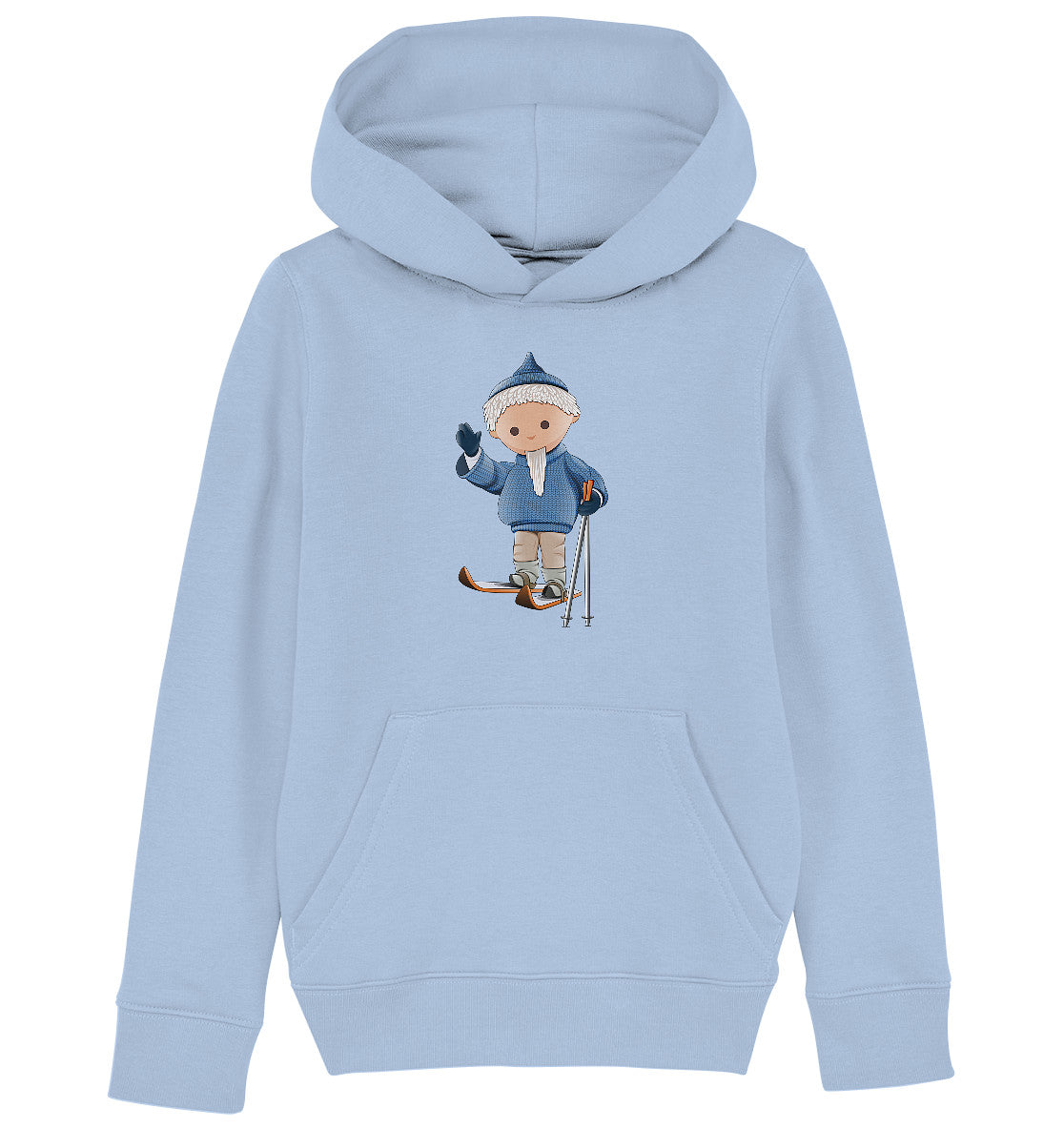 KINDER ORGANIC KAPUZENHOODIE • UNSER SANDMÄNNCHEN - AUF SKIERN (PU 422)