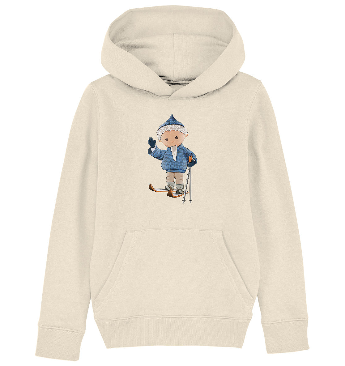 KINDER ORGANIC KAPUZENHOODIE • UNSER SANDMÄNNCHEN - AUF SKIERN (PU 422)